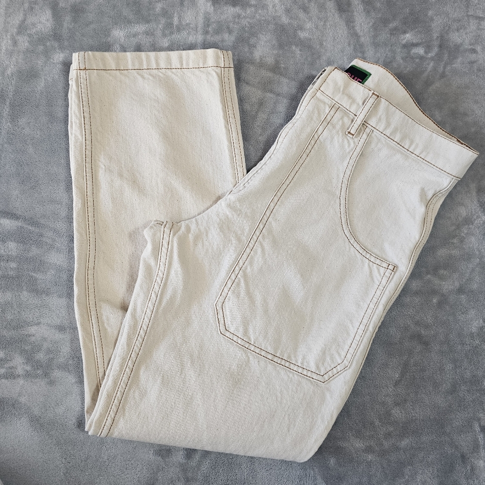 La Fetiche Cream‎ Straight-Leg Jeans
